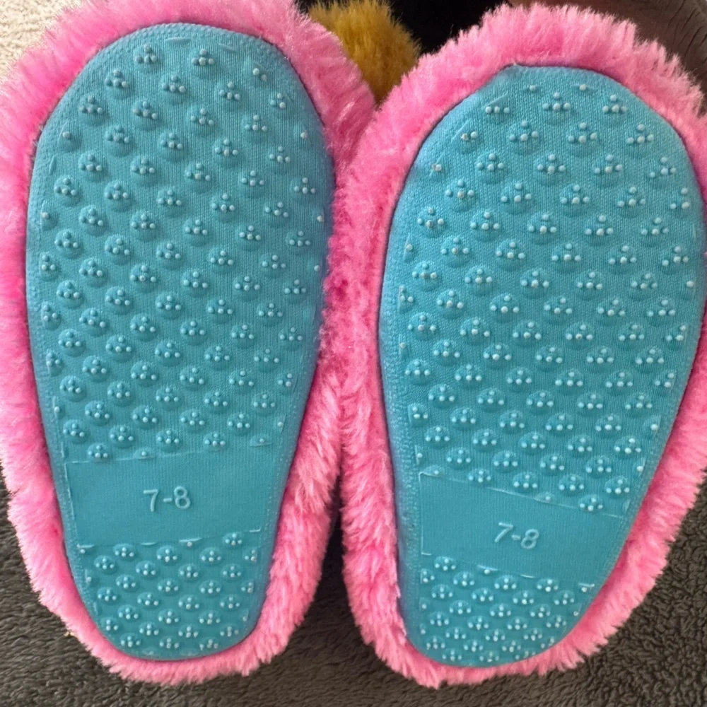 PAW Patrol Skye & Everest Plush Slippers | Pink & Blue | Kids Size 7–8